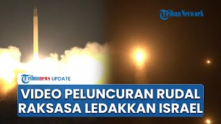 Iran Unggah Video Detikdetik Peluncuran Ratusan Rudal Raksasa Hancurkan Israel Warga Mojok [upl. by Tindall]