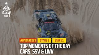 Cars Top moments  Stage 1  Dakar2023 [upl. by Anneirda]