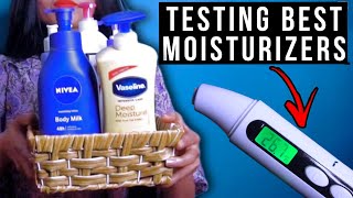 Testing Best Body Lotion For Dry Skin with Moisture Meter Koon Sa Body Lotion Le Nivea Body Lotion [upl. by Nyliram]