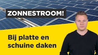 Hoe bevestig je zonnepanelen op een plat of schuin dak [upl. by Ahsasal920]