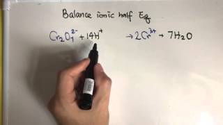 Balance ionic half equation reduction [upl. by Marcy]