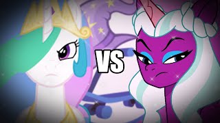 RAP BATTLE Princess Celestia vs Queen Opaline [upl. by Nirret389]