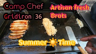 Mini PreviewCamp Chef 36 Gridiron cooking artisan brats [upl. by Gnuhn141]