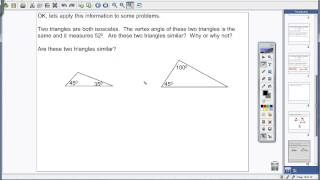 Proving Similar Triangles by AA [upl. by Presber]