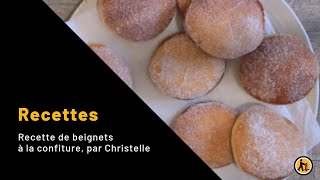 Recette de beignets à la confiture par Christelle [upl. by Dickson990]