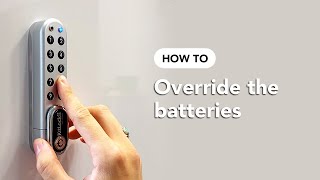 How To Battery Override  KitLock by Codelocks [upl. by Stanleigh241]