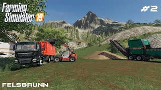 Making and selling wood chips  Forestry on Felsbrunn  Farming Simulator 19  Episode 2 [upl. by Jb]