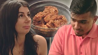 90 Day Fiancé Sunny Reacts After Veah REFUSES to Eat His Food Exclusive [upl. by Elehcim]