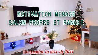 SALON PROPRE ET DÉSENCOMBRE  ON TERMINE LA DÉCORATION DE NOËL DANS PETIT SALON  MOTIVATION MÉNAGE [upl. by Pepita]