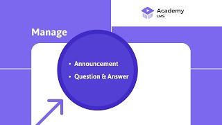 How to Manage Announcements and QA in Academy LMS StepbyStep Guide [upl. by Wheaton]