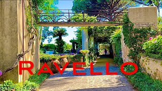 RAVELLO WALKING TOUR OF A CHIC MOUNTAIN VILLAGE ON THE AMALFI COAST [upl. by Papke668]