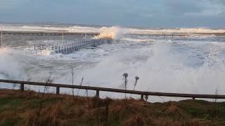 Stormy day at Amble Northumberland [upl. by Dennett]