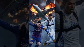 Messi amp Ronadlo Survive Plane crash✈️Dont Missshortsviralshorts ronaldomessi [upl. by Skardol]