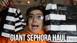 BIGGEST Sephora Haul Ever like honestly im so broke and 100k Giveaway [upl. by Anahpets790]