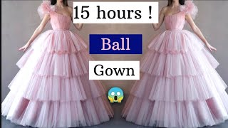 I Made This Ball Gown 15 Hours  Lets Design This Ball Gown 🥰 [upl. by Ecinrev]