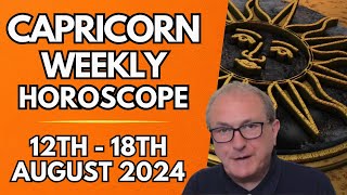 Capricorn Horoscope  Weekly Astrology  12th to 18th August 2024 [upl. by Idoj650]