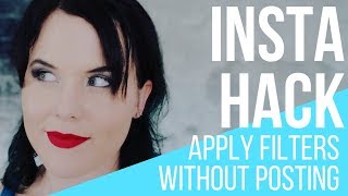 Instagram Tricks  Insta Hacks to Apply Filters Without Posting [upl. by Ellinet]