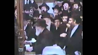 Lubavitcher Rebbe Zquotl Singing And Dancing With The Chassidim [upl. by Wira280]