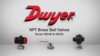 3Way NPT Brass Ball Valves  Series WE08 amp WE35 [upl. by Dorthea]