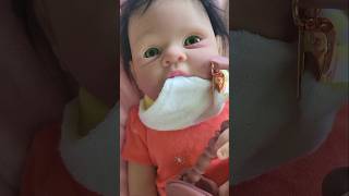 Silicone Reborn Chews Bib dolls dollcollector [upl. by Arty]