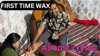 My first waxing experience  almost cried 🥲🥲Honeyanuvlogs [upl. by Yornoc]