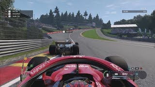 F1 2018 Gameplay with Kimi Raikkonen at Spa Francorchamps [upl. by Ennaeilsel627]