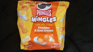 BigLT Radios Food Reviews  Pringles Cheddar amp Sour Cream Mingles Puffed Chips [upl. by Christis249]