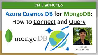 Azure Cosmos DB for MongoDB How to Connect amp Query [upl. by Anauqal]