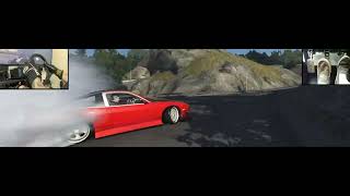 Drifting Abandoned Touge with 180sx in Assetto Corsa PC Widescreen cinematic [upl. by Solraced]