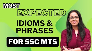 Most Important Idioms amp Phrases  For SSC MTS  Vocabulary  In Hindi EnglishWithRaniMam [upl. by Erda682]