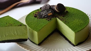 10月生まれを祝う【濃厚抹茶レアチーズケーキ】とろける美味しさをどうぞ♡  NoBake Rich matcha cheesecake [upl. by Hake]