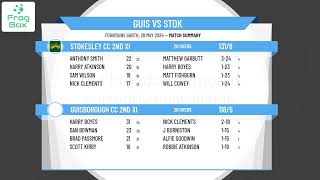 Guisborough CC 2nd XI v Stokesley CC 2nd XI [upl. by Neladgam]