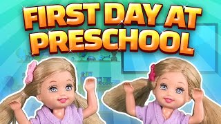 Barbie  The Twins First Day at Preschool  Ep97 [upl. by Analem]