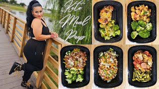 Keto Meal Prep  5 Easy Meals  Meal Prep For Weight Loss [upl. by Nahshun]