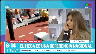 El Heca entre los primeros 3 efectores en donación de órganos I Telefe Rosario [upl. by Alla]