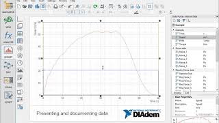 DIAdem REPORT P00  Presenting Data in a Diagram [upl. by Nywroc879]