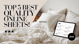 Top 5 Best Quality Online Sheets Reviews of 2024 [upl. by Ginny]