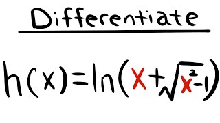 derivative of lnxsqrtx21 calculus 1 tutorial [upl. by Assyram925]