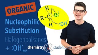 Nucleophilic Substitution of Halogenoalkanes with Hydroxide Ions OH Alevel Chemistry [upl. by Orfinger]