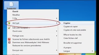 TUTO AJOUTER UN MOT DE PASSE FICHIER AxCrypt [upl. by Fisa]