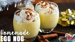 Easy Homemade Eggnog Recipe StepbyStep  HowToCookRecipes [upl. by Tedder]