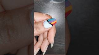 Easy Striped Nail Art 💅for Beginnersnailart2024 [upl. by Llednahs]