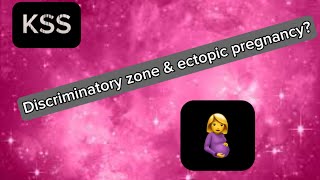 Discriminatory Zone in Ectopic Pregnancy made SIMPLE [upl. by Nostaw]