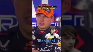 Max Verstappen explains his pit lane crash 🤣 f1 f1shorts [upl. by Sunny]