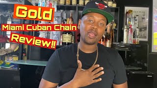 Gold Miami Cuban chain review Must see by Reys Gold and Cash 8mm 24quot [upl. by Swagerty863]