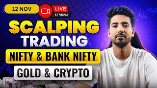 12 November Live Trading  Live Intraday Trading Today  Bank Nifty option trading live Nifty 50 [upl. by Chitkara]