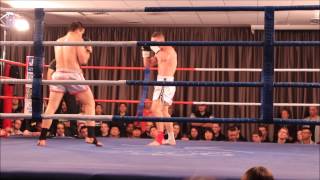 Australian Kickboxing muay thai title fight Knockout KO [upl. by Cannell]