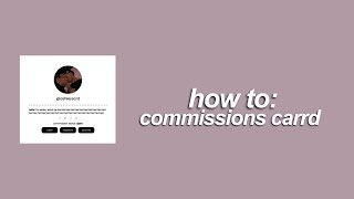 carrd tutorial simple commission carrd [upl. by Yak]