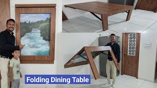 Folding Dining Table Wall Mounted Dining Table for Kitchen Space Saving Furniture Ideas [upl. by Grizel535]