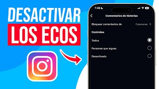 Como DESACTIVAR los ECOS en Instagram Guia Completa [upl. by Herzen]